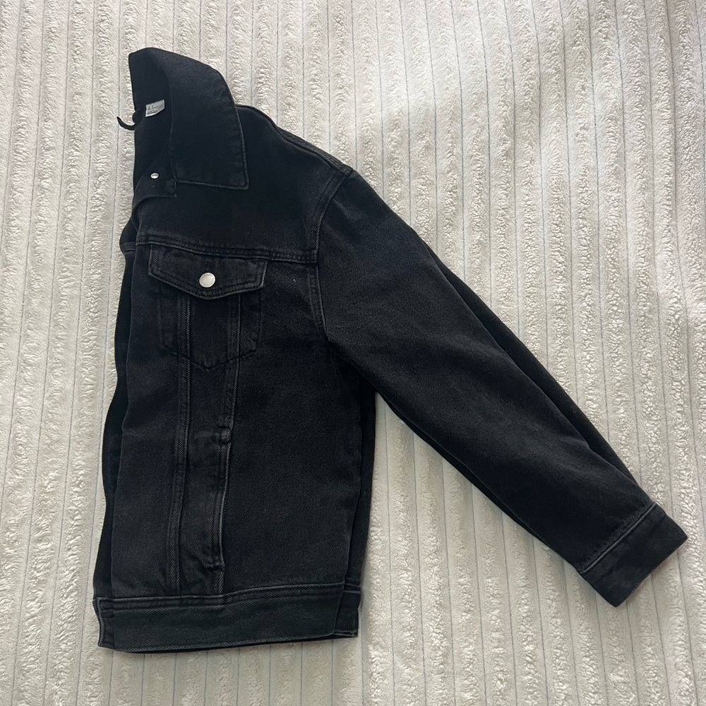 H&M Original Black Denim Jean Jacket